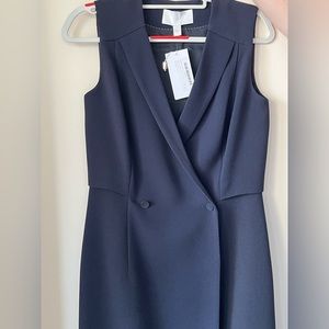 NWT • Boss Hugo Boss • Damarine Vest Dress in Navy